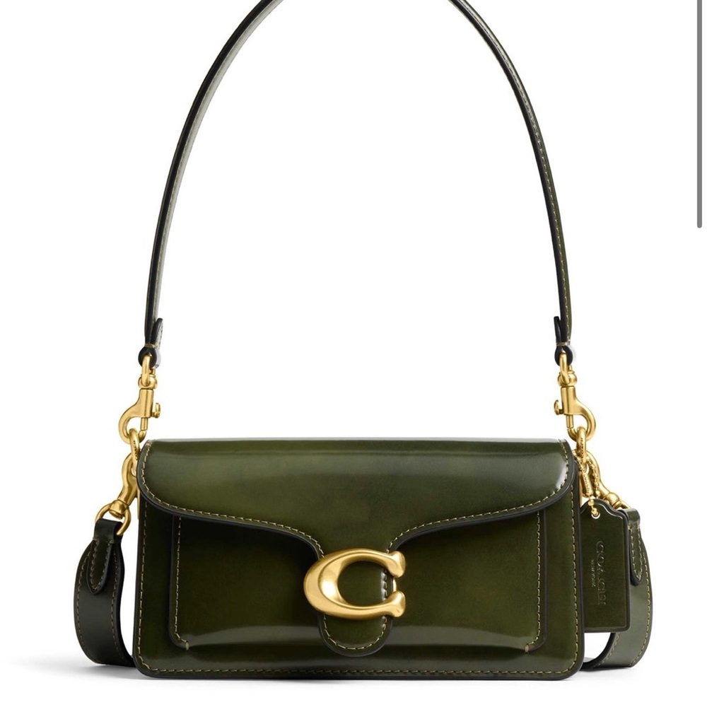 NIP/NWT Coach Tabby 20 Spazzolto Olive/Brass